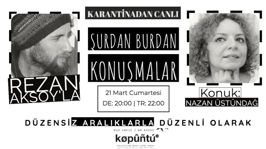 Rezan Aksoy’la Şurdan Burdan Konuşmalar – Konuk: Nazan Üstündağ